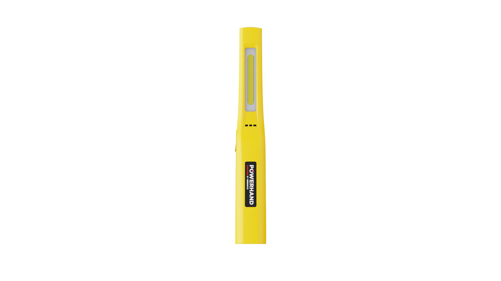 Powerhand COB Inspectielamp, slank, inductieladen, geel