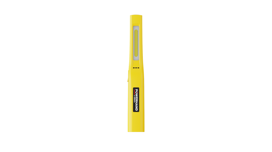 Powerhand COB Inspectielamp, slank, inductieladen, geel
