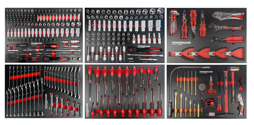 Powerhand Tools 355-delige Gereedschapsset
