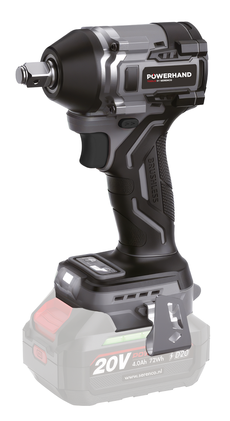 Powerhand 1/2" accu slagmoersleutel, max. 400 Nm
