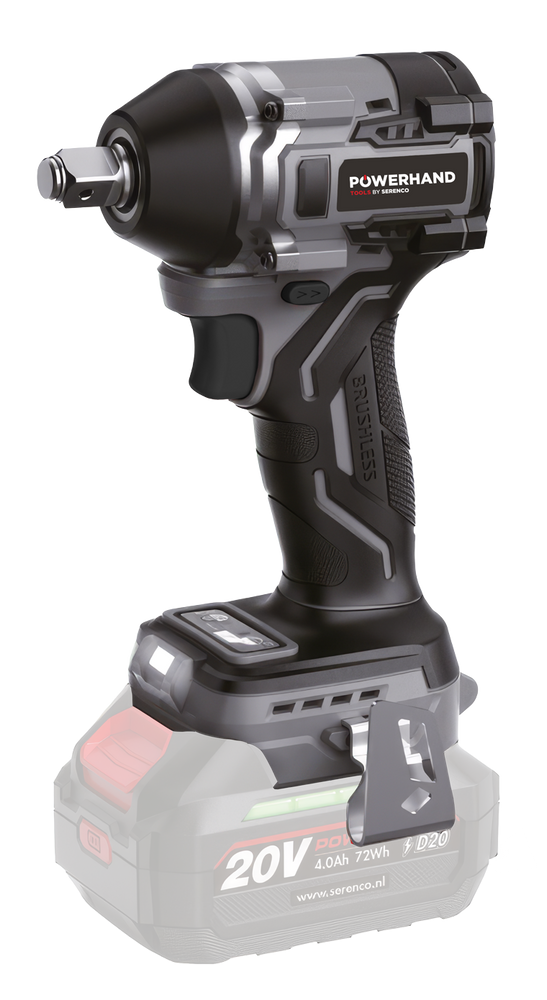 Powerhand 1/2" accu slagmoersleutel, max. 400 Nm