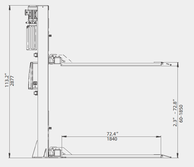 Wolf Hefbrug 1000 kg – Compacte Lift voor Kleine Voertuigen