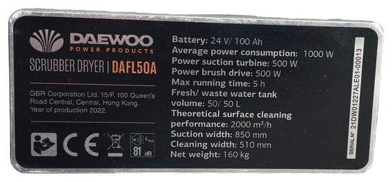 Schrobmachine - Daewoo DAFL50A