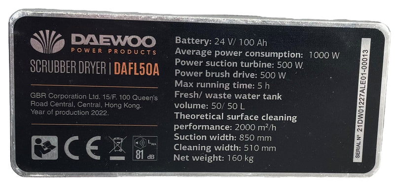 Schrobmachine - Daewoo DAFL50A