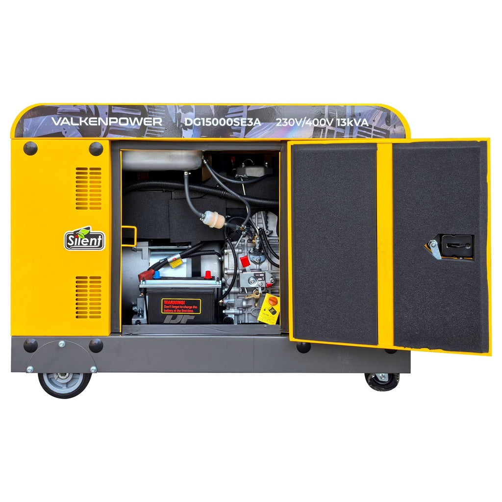 Diesel Generator 10,5 kW Geluidsgedempt 230V/400V met ATS & AVR