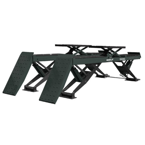 WOLF WLS554NG 5,5 Ton Uitlijnhefbrug – APK en Wielvrij Heffen