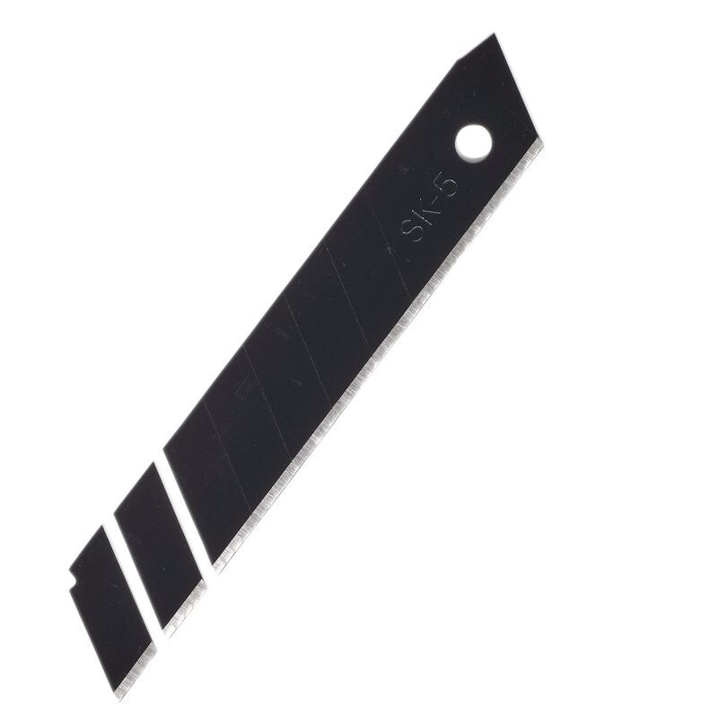 Afbreekmesjes 18mm, zwart, 10st