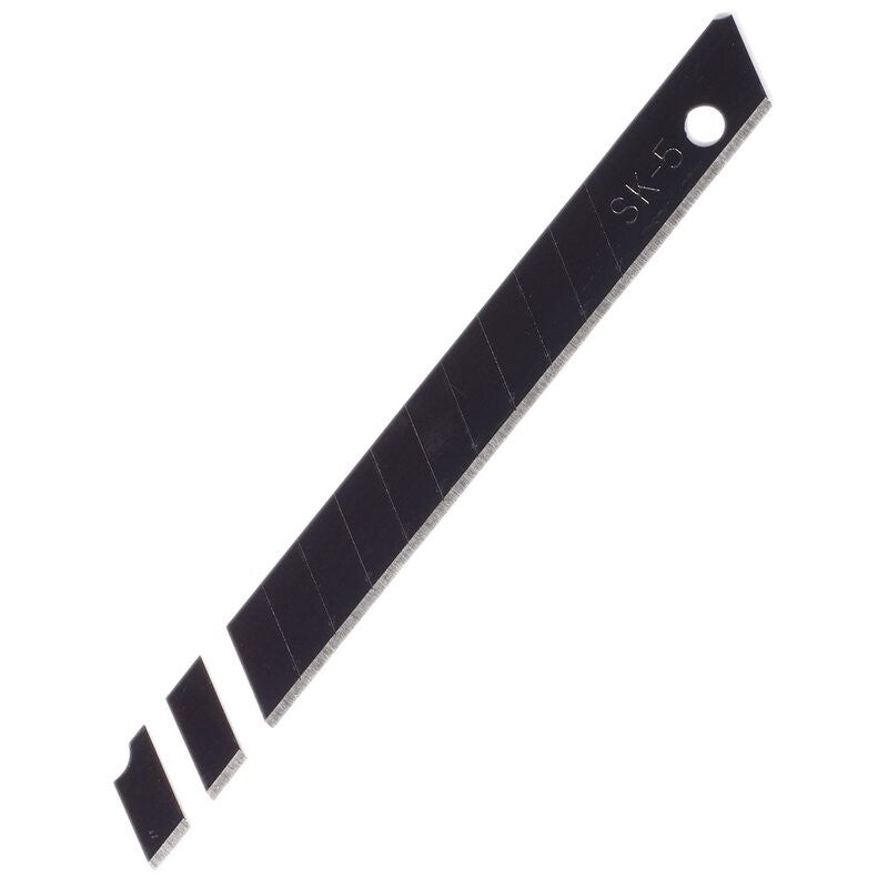 Afbreekmesjes 9mm, zwart, 10st