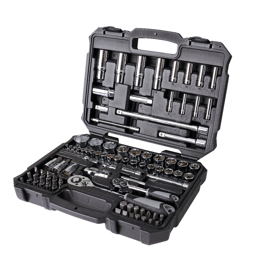 BOXO Dopsleutelset, 1/4" en 1/2" 92-delig