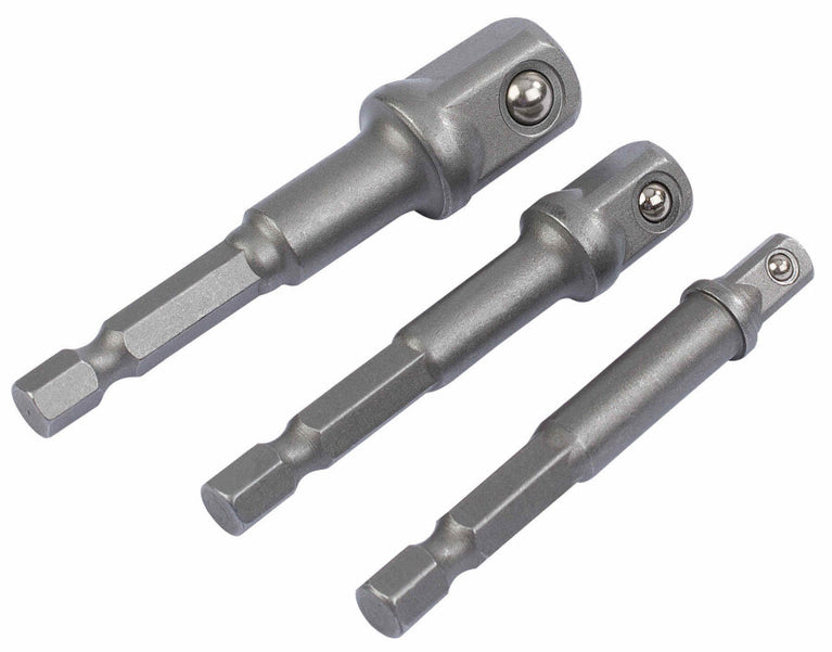 Bithouders/dopadapters 1/4"-3/8"-1/2", 3dlg