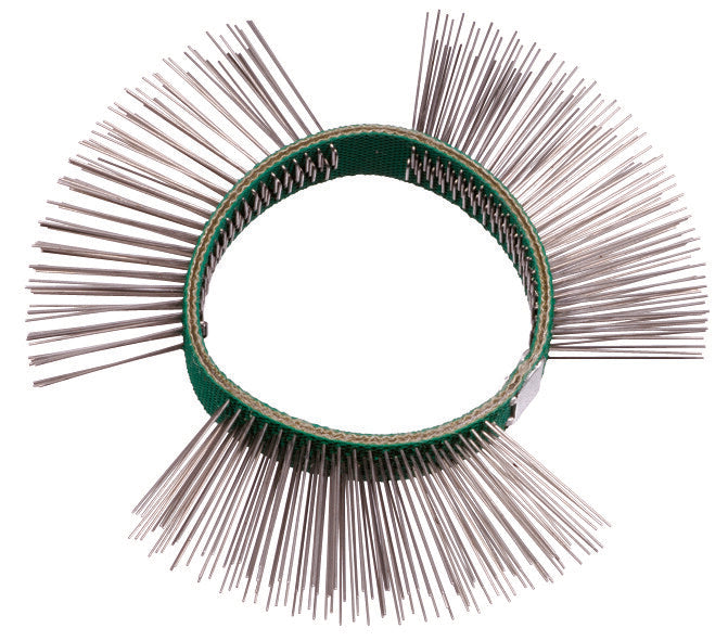 Borstelband 11mm, fijn (groen)