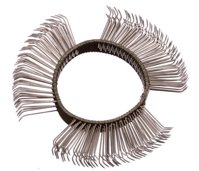 Borstelband 11mm, grof (zwart)