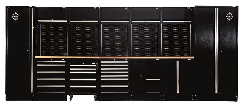 BUNKER 46cm Opbergcombinatie met hardhouten werkblad, 25dlg