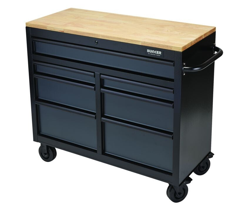 BUNKER Gereedschapswagen/werkbank, 104cm, grijs