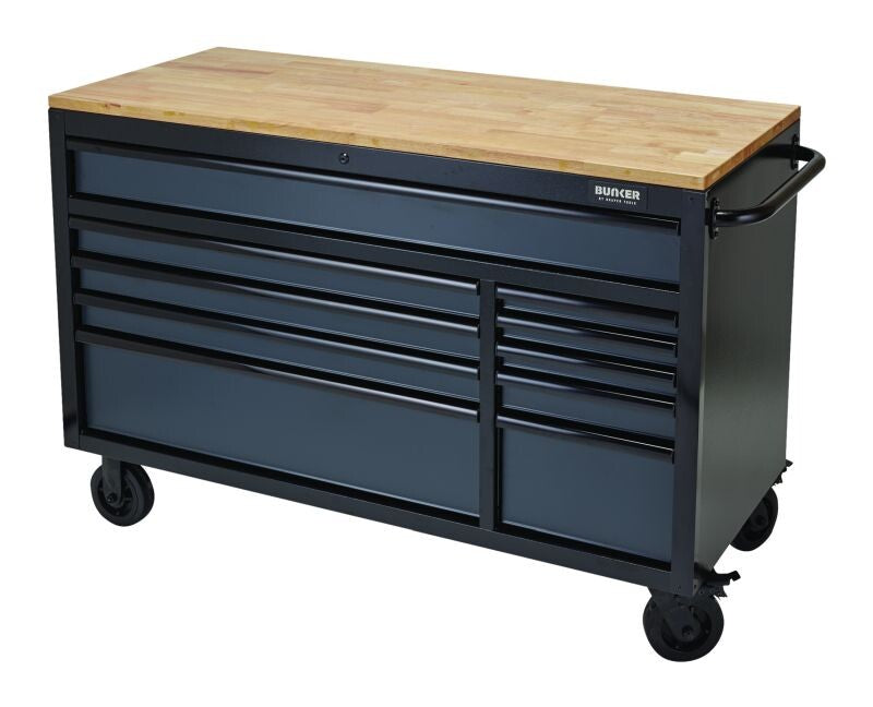 BUNKER Gereedschapswagen/werkbank, 142cm, grijs