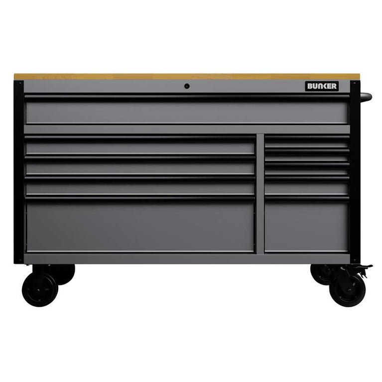 BUNKER Gereedschapswagen/werkbank, 142cm, Licht grijs