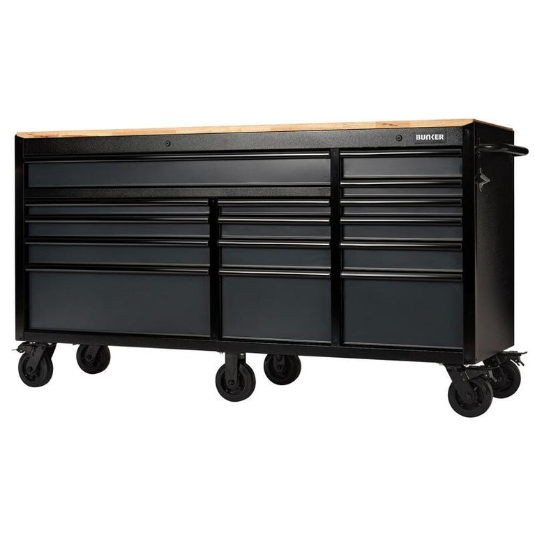 BUNKER Gereedschapswagen/werkbank, 183cm, grijs