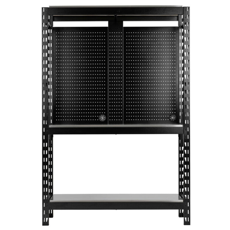 BUNKER Opbergrek met geperforeerde achterwand, 1500x2210x520mm