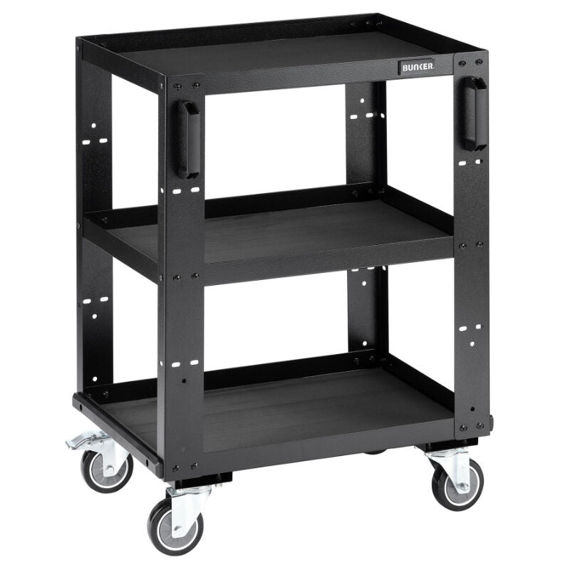 BUNKER Werkplaatstrolley, 3 schappen, 65cm