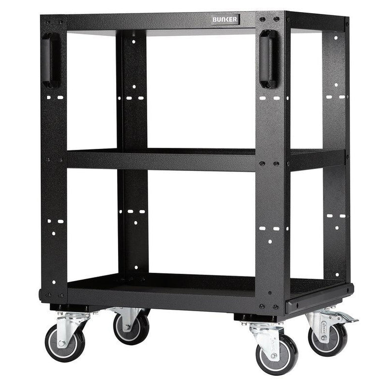 BUNKER Werkplaatstrolley, 3 schappen, 65cm