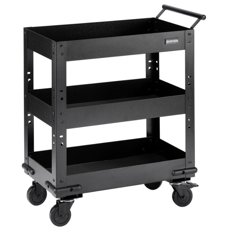 BUNKER Werkplaatstrolley, 3 schappen, 71cm