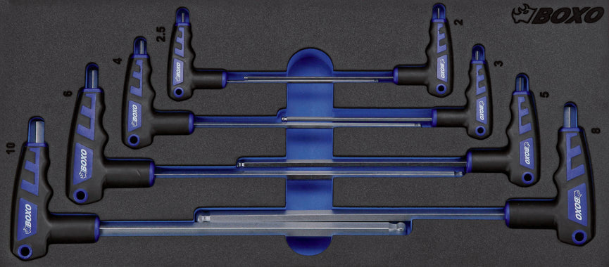 Inbus T-grip stiftsleutelset 8-dlg.