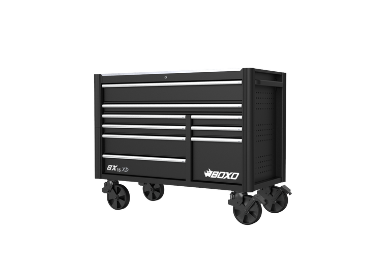 BOXO Werkbank 9 laden zwart, houten werkblad
