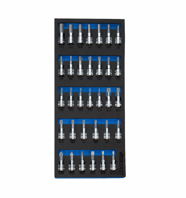 Dopsleutelset 3/8", 33-delig