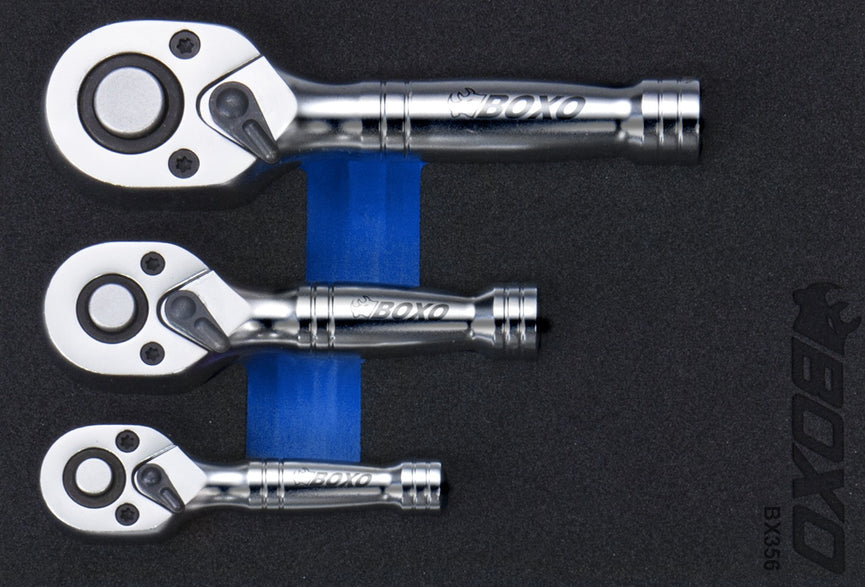 Korte ratelset, 3 stuks, foammaat 1/9