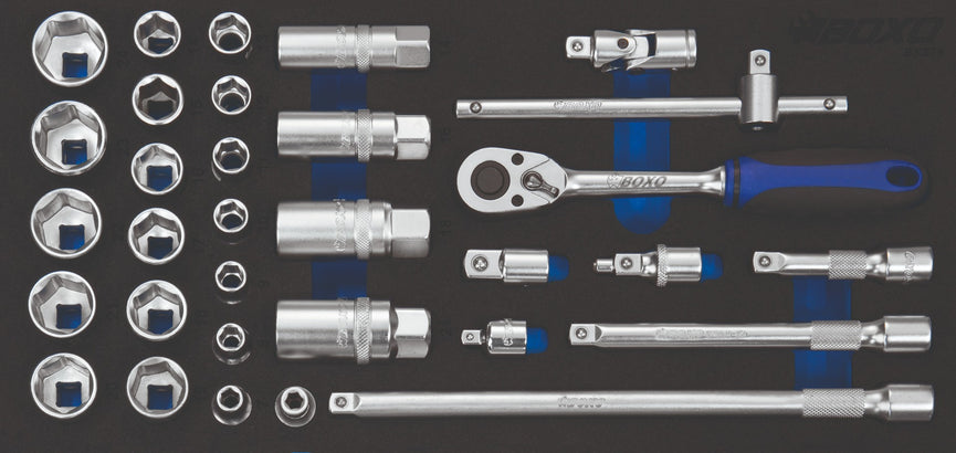 3/8" Dopsleutelset 32-Dlg.