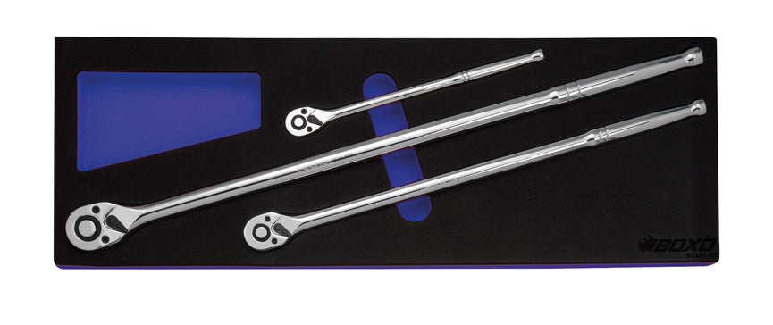 Ratelset, extra lang in foam, 3-dlg