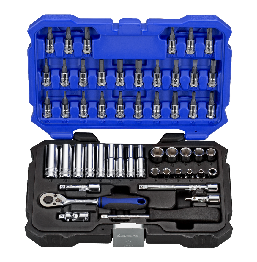 52-dlg. 1/4 Doppenset 4-13mm