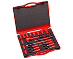 3/8" VDE 1000 V Geisoleerde dopsleutelset 16-dlg.