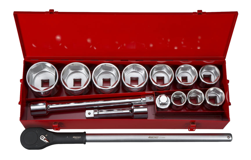 BOXO heavy duty 1'' dopsleutelset 14-delig
