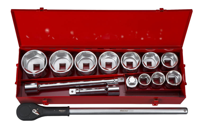 BOXO heavy duty 1'' dopsleutelset 14-delig