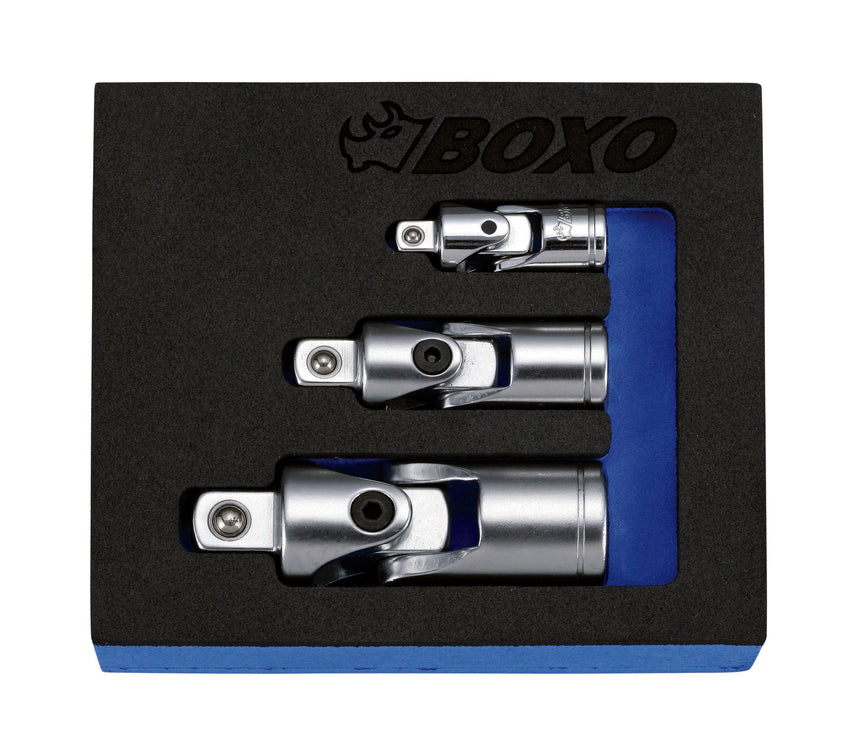 1/4", 3/8" en 1/2" Cardangewrichtset 3-dlg.