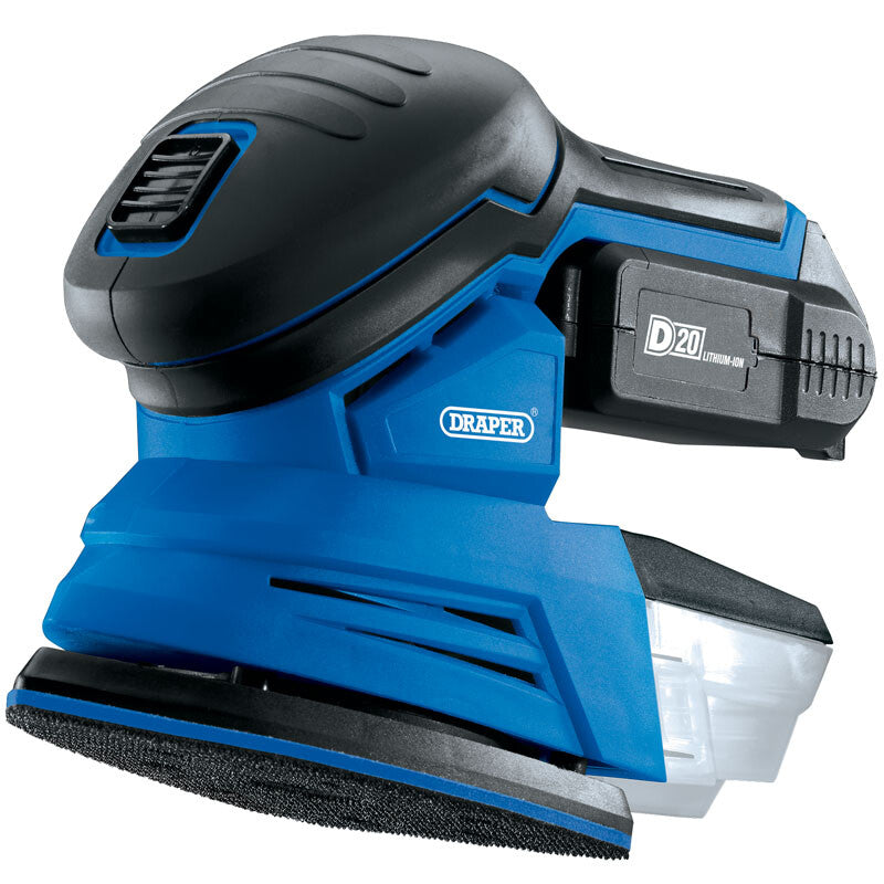 D20 Accu delta schuurmachine 20V, incl accu en lader