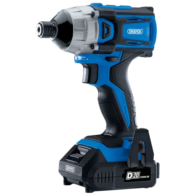 D20 Accu slag-schroevendraaier 20V, 1/4", incl 2 accu's