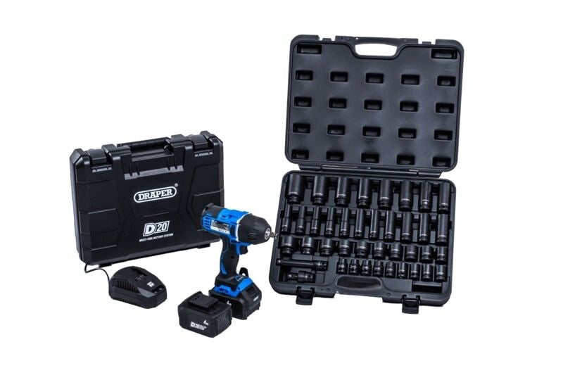 D20 Accu slagmoersleutel COMBI actie (D27888+SK6929CM)