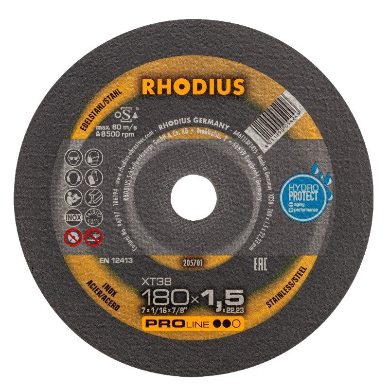 Doorslijpschijf Ø180x1,5x22,23mm