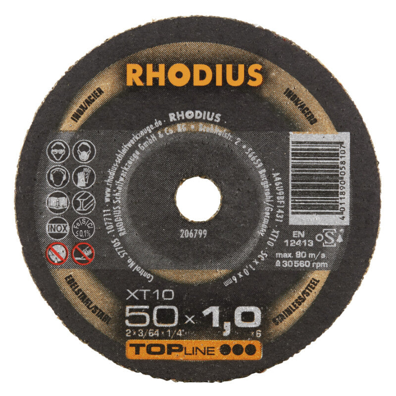 Doorslijpschijf Ø50x1x6mm