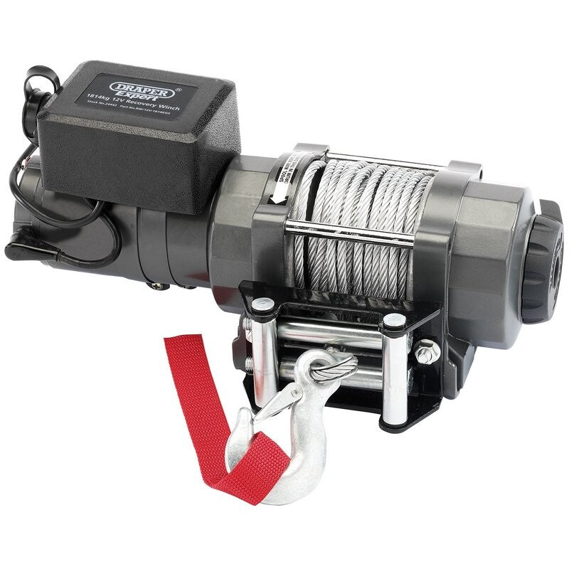 Draper Expert 12V Recovery Winch, 1814kg