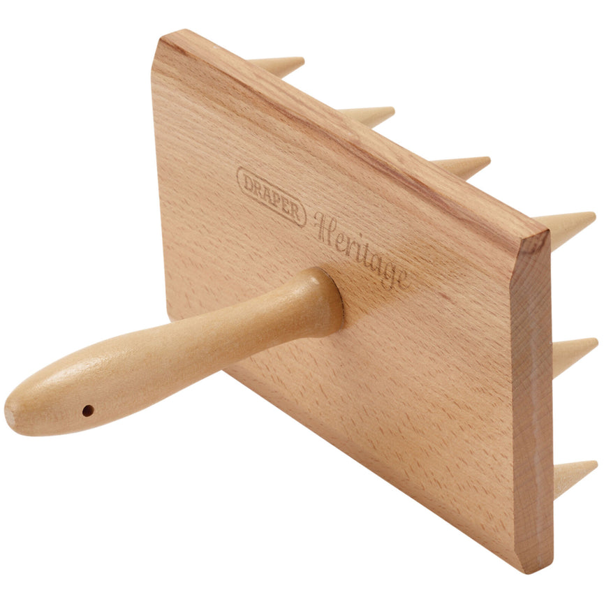 Houten pootstok met 12 pennen voor zaaitrays, 120x200mm