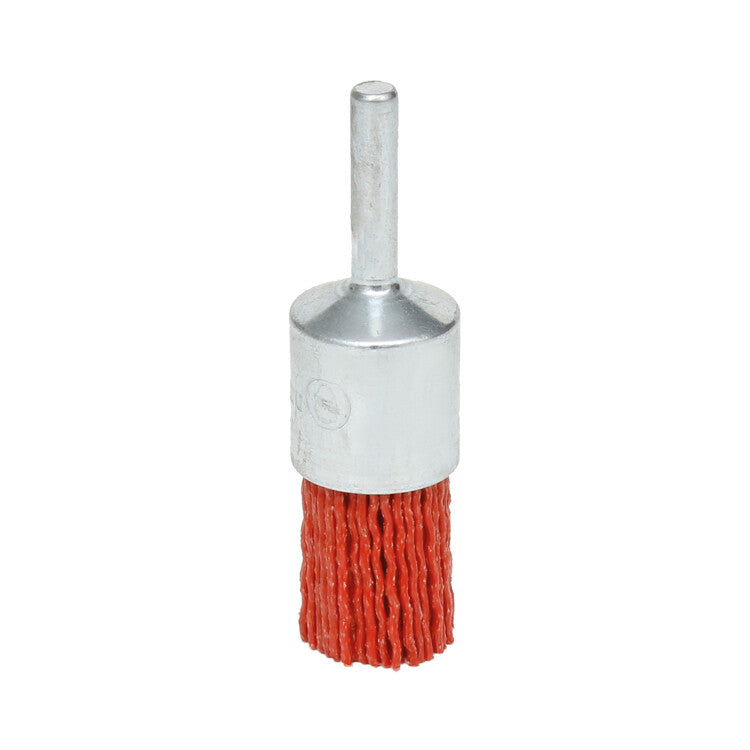Eindborstel 30mm, K80 rood, stift 6mm, 4.500rpm