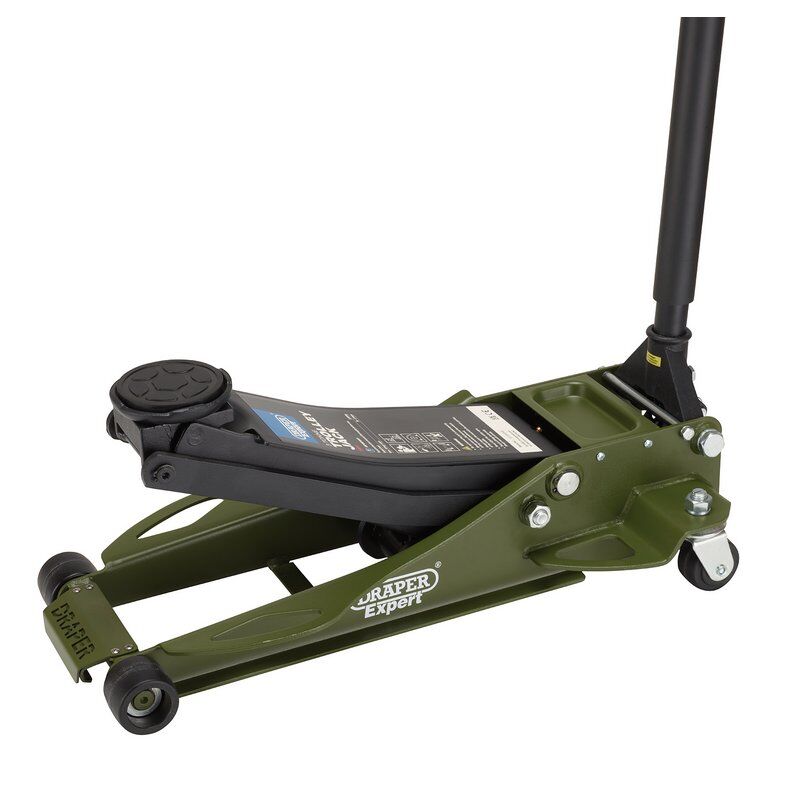 Garagekrik ultra laag, 3 ton turbo lift, nylon wielen