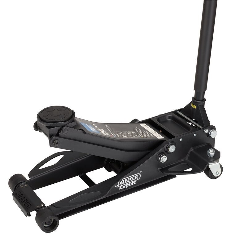 Garagekrik ultra laag, 3 ton turbo lift, nylon wielen