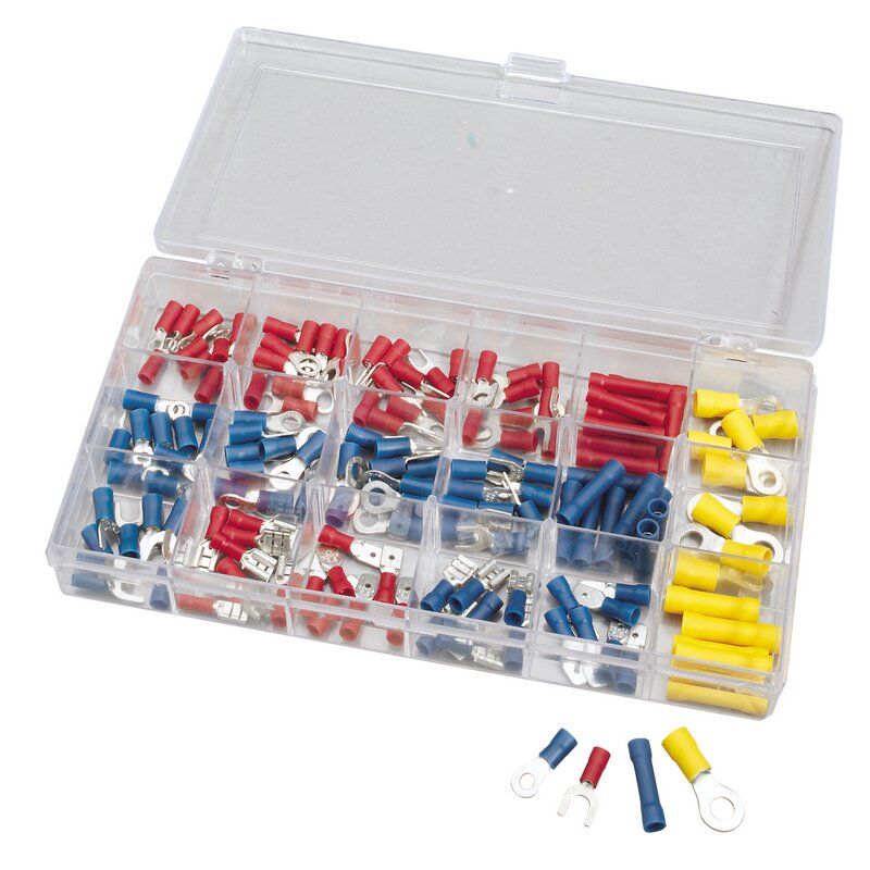 Geïsoleerde kabelschoenen assortiment, 150st