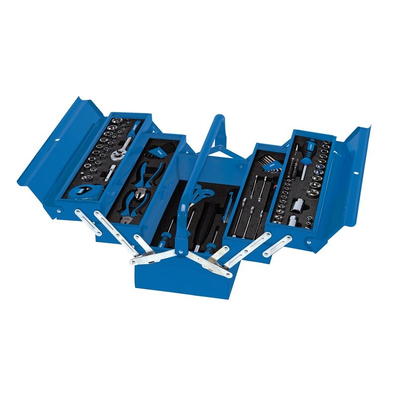 Gereedschapskoffer in FOAM incl gereedschap, 126dlg