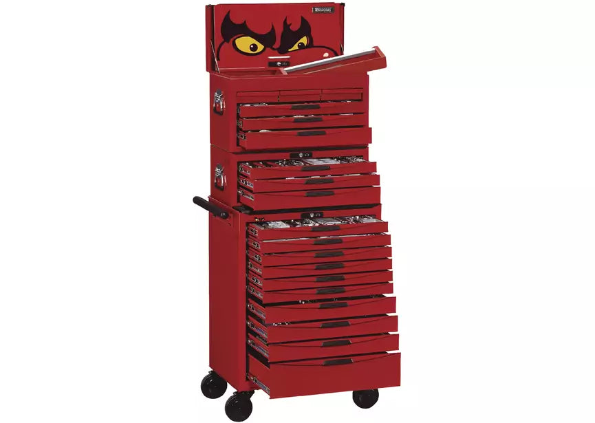 Gereedschapswagen rood mega master set 1011-delig Teng Tools