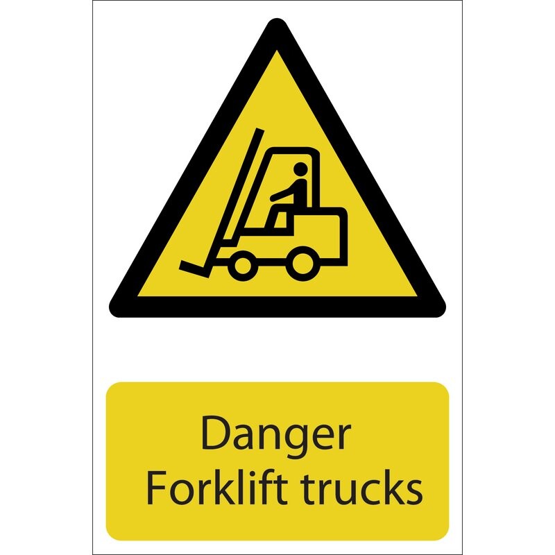 Heftruck waarschuwingsbord